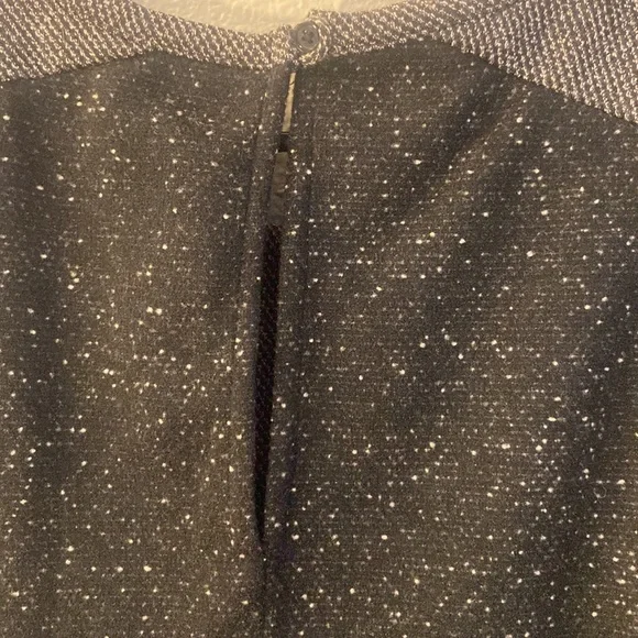 Old Navy Dress Sz L Black White Sleeveless Fit and Flare Textured Stretch Knit - Picture 10 of 10